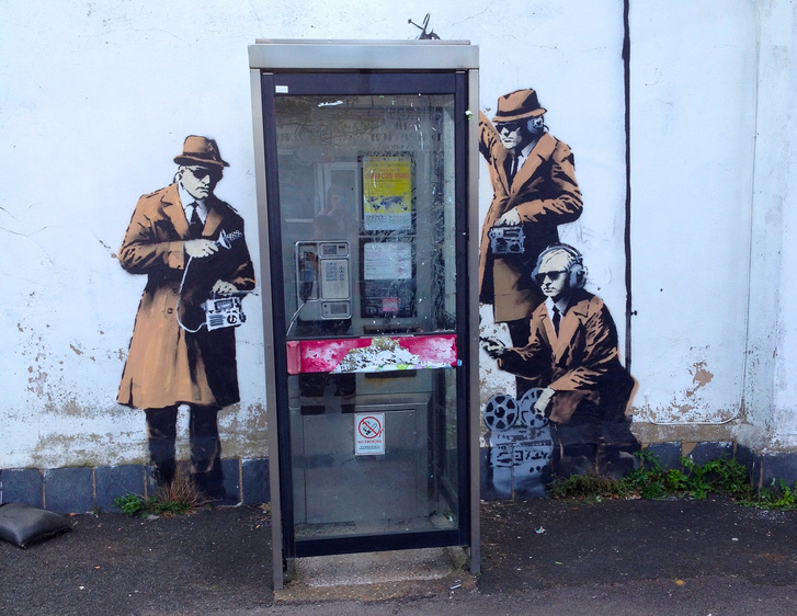 Spy Booth - Banksy in Cheltenham