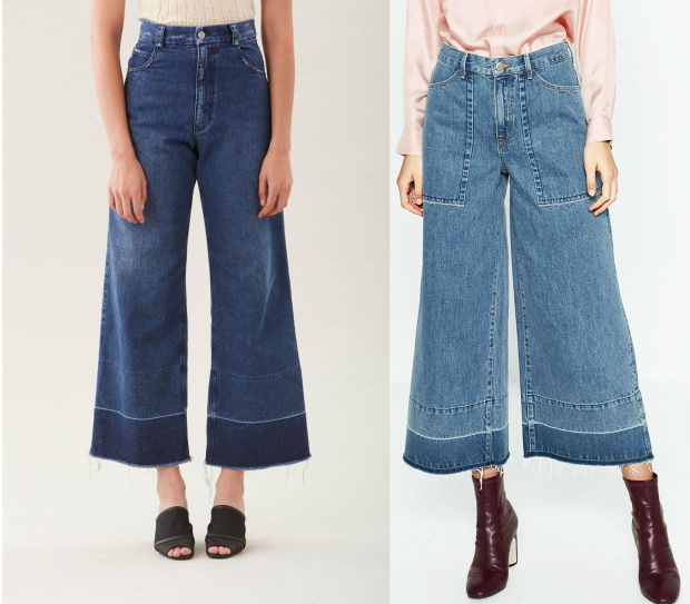 Árnyalatbeli különbségek vannak Comey és a Zara nadrágja között.