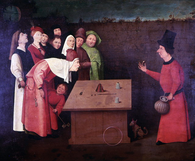 1475–1480 között készült a Bűvész című festmény.
