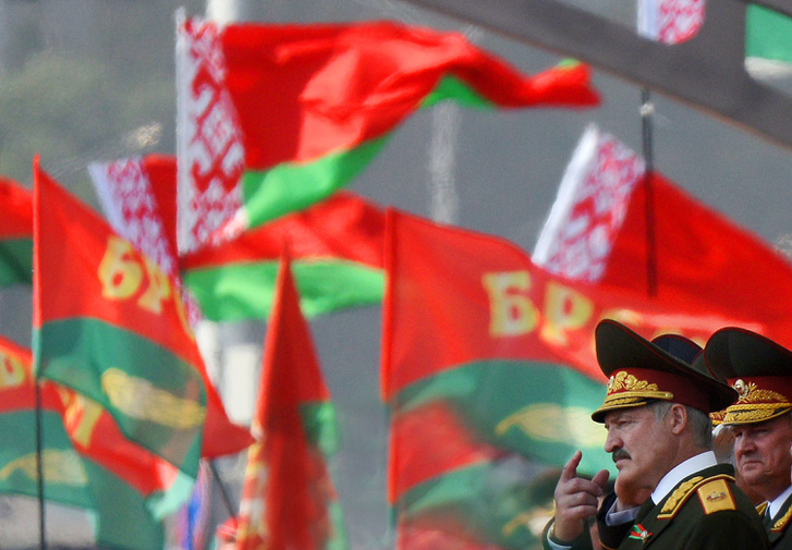 Lukasenko a 2016-os fehérorosz függetlenségi napi ünnepségen