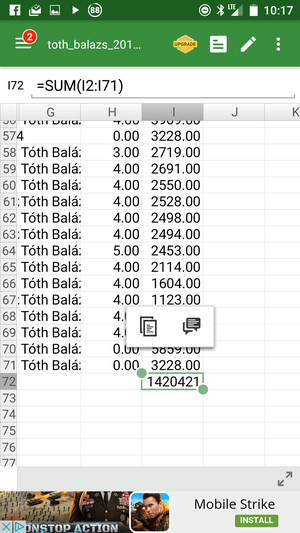 Ügyesen kezeli a .csv adatfájlokat, könnyű az adatokkal dolgozni. Viszont ha nem vesszük meg a Premium csomagot, akkor reklámok is megjelennek a felületen.