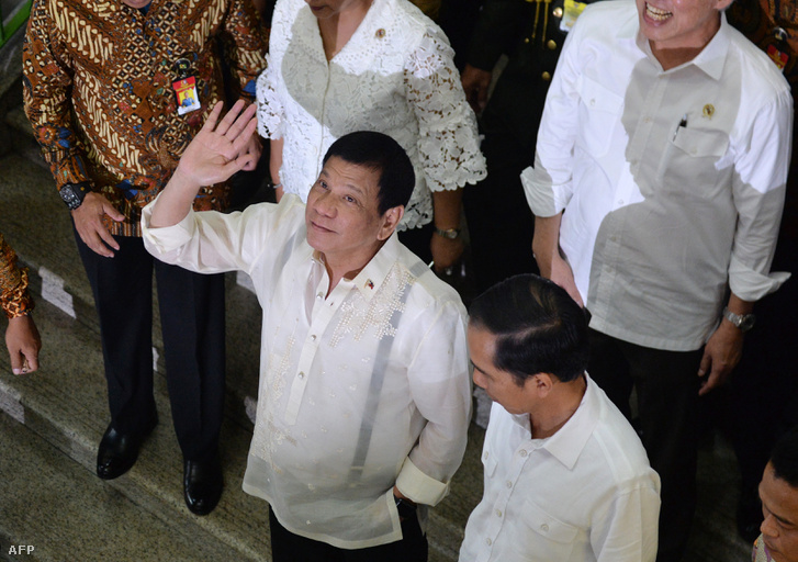 Rodrigo Duterte a Fülöp-szigetek júniusban hivatalba lépett elnöke