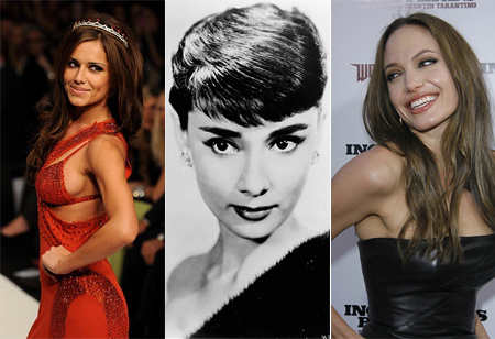 Cheryl Cole, Audrey Hepburn és Angelina Jolie