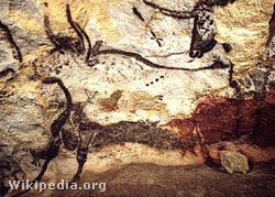 Őstulokábrázolás a franciaországi Lascaux-barlangban