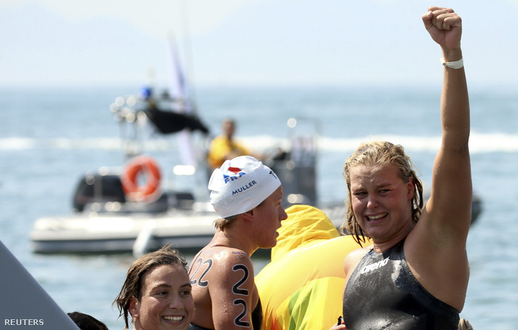 A holland Sharon van Rouwendaal megnyerte a 10 kilométeres nyílt vízi úszást.