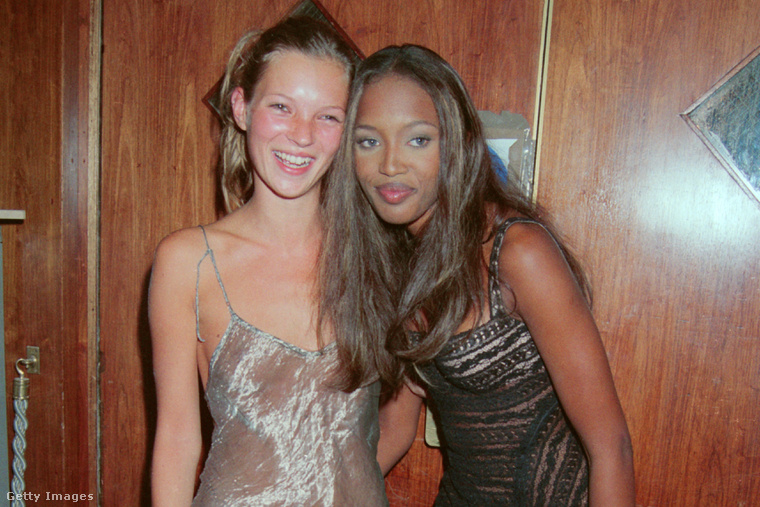 Kate Moss és Naomi Campbell 1993-ban