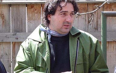 Kovács Bence a Rom-Mánia című film forgatásán, 2003-ban
