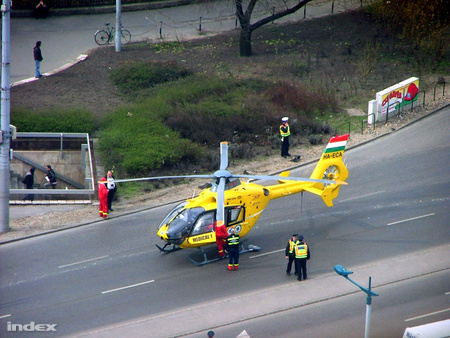 Olvasónk, Cser Ágnes felvétele a mentőhelikopterről
