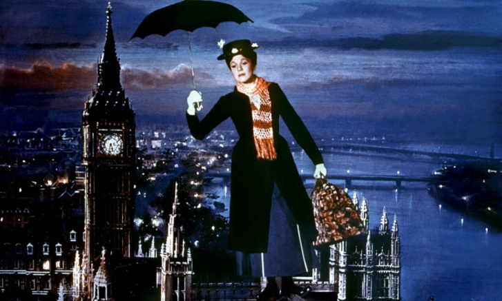 Képkocka az eredeti Mary Poppins filmből