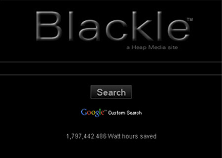 Blackle, a fekete Google