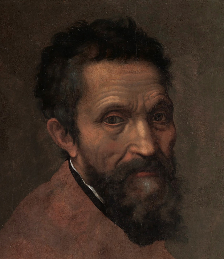 Miguel Ángel, por Daniele da Volterra (detalle), The Metropolitan Museum of Art