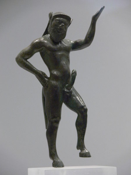 Szatürosz, Silenus, Athéni Archeológiai Múzeum, i.e. 6. sz.