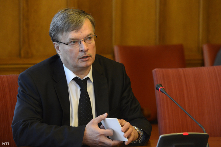 Horváth Attila jogtörténész alkotmánybíró-jelölt beszél meghallgatásán