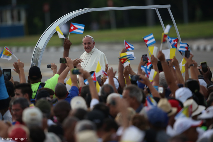 Ferenc pápa Kubában, 2015. szeptember 20-án.