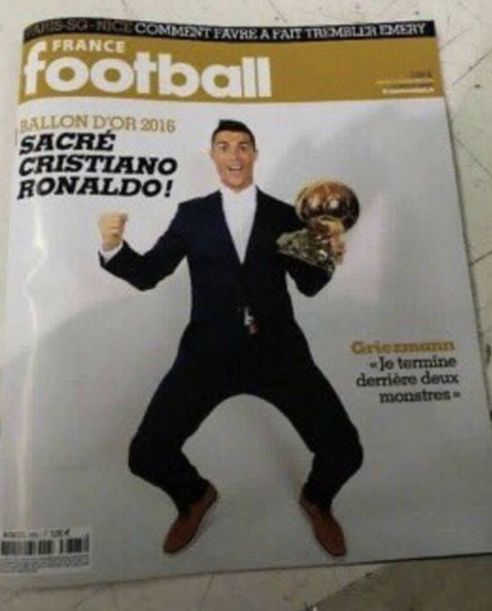 Cristiano Ronaldo, Ballon d'Or 2016