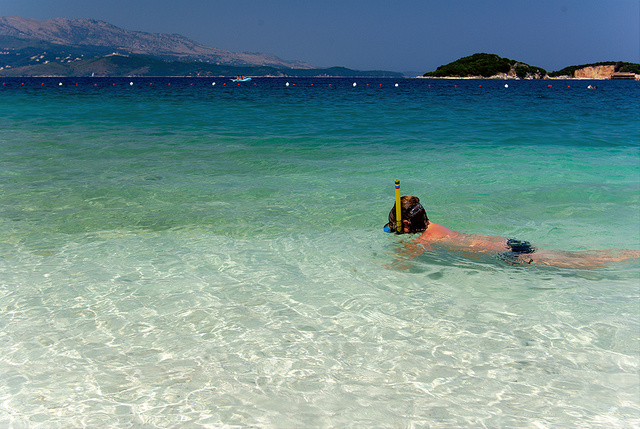 Snorkeling az albán partokon