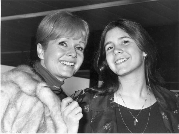 Debbie Reynolds és Carrie Fisher 1972-ben.