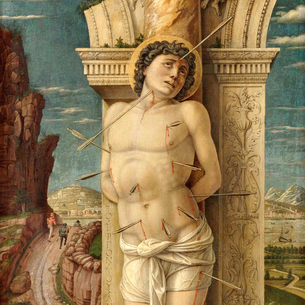 Andrea Mantegna: Szent Sebestyén (a teljes festményért katt a képre)