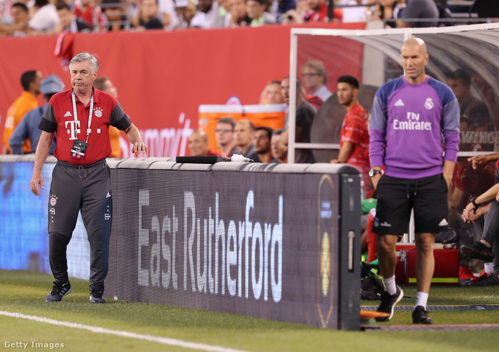 Ancelotti most a Bayernnél, Zidane a Realnál vezetőedző
