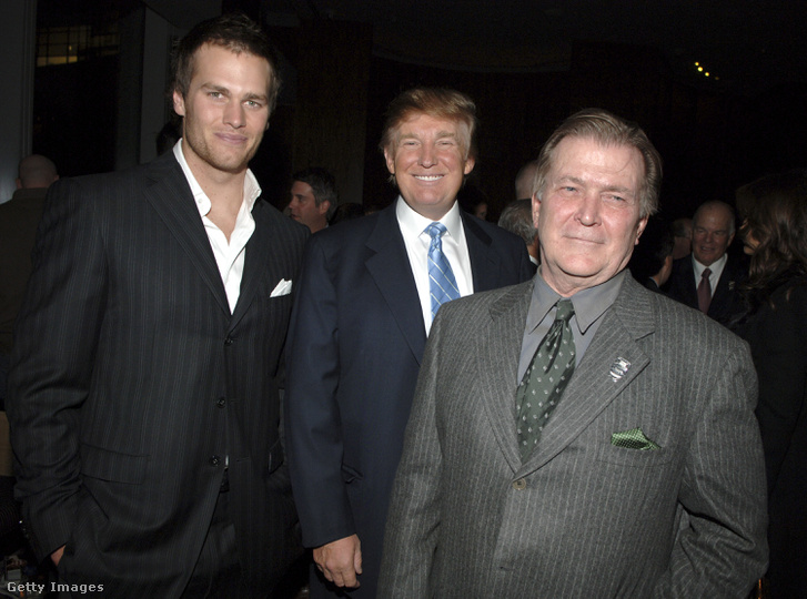 Tom Brady és Donald Trump egy 2005-ös fogadáson