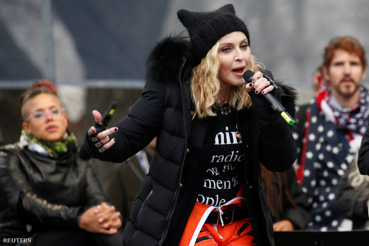 Madonna január 21-én a washingtoni tüntetésen