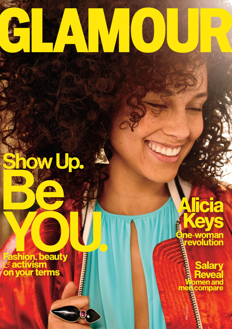 Alicia Keys a Glamour címlapján