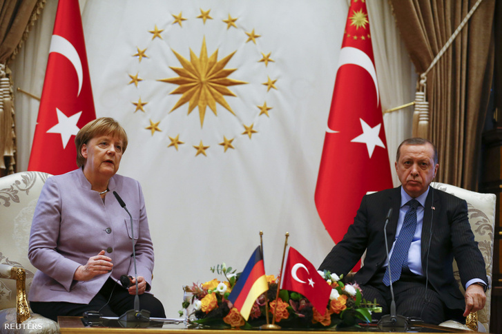 Angela Merkel és Recep Tayyip Erdogan ankarai megbeszélése