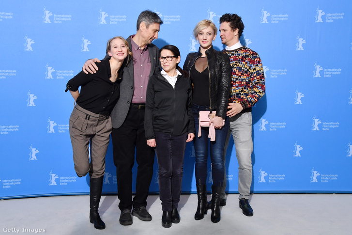 A Testről és lélekről című magyar film stábja a Berlinalén