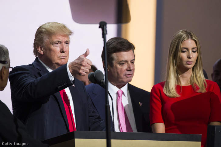 Donald Trump, Paul Manafort és Ivanka Trump