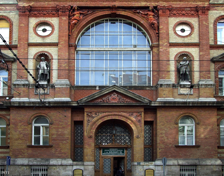 A Semmelweis Egyetem Általános Orvostudományi Kar I. számú Szülészeti és Nõgyógyászati Klinikájának épülete a fõváros VIII. kerületében a Baross utcában.