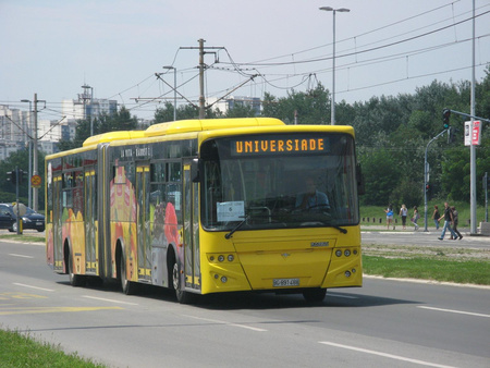 A Belgrádban közlekedő Ikarbus