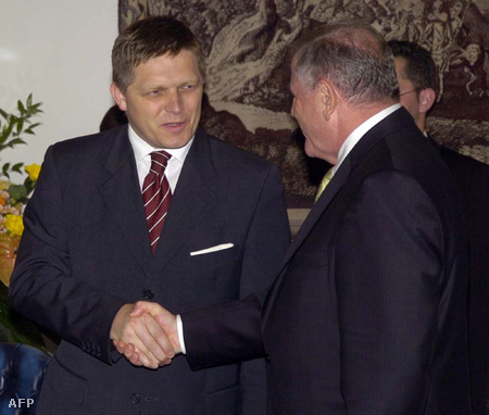 Robert Fico és Vladimir Meciar