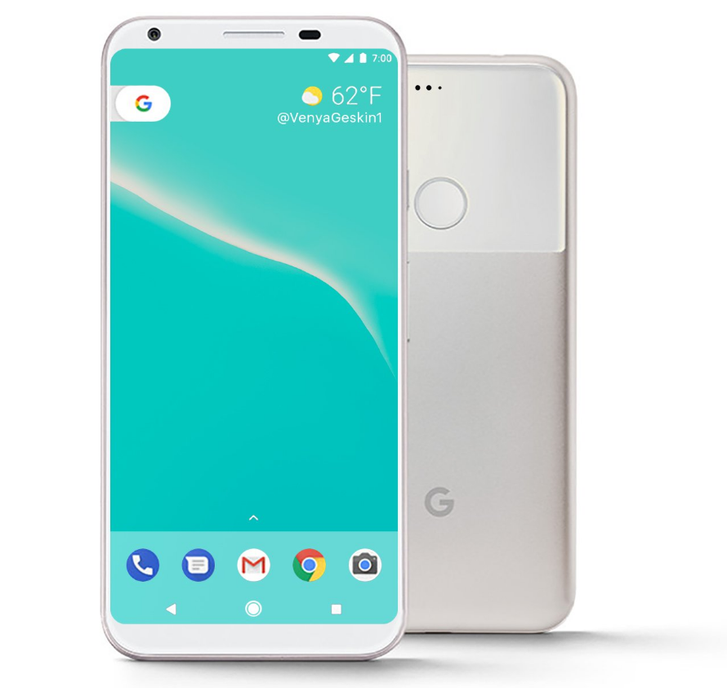 Nem hivatalos koncepció az új Google Pixel mobilokról