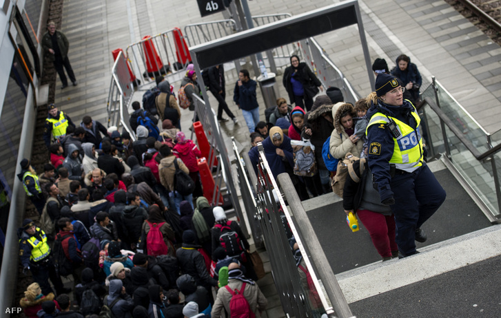 Menekültek Malmöben 2016. novemberében