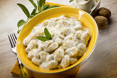 Eredeti olasz gnocchi bőséges tejszínes-sajtos szósszal