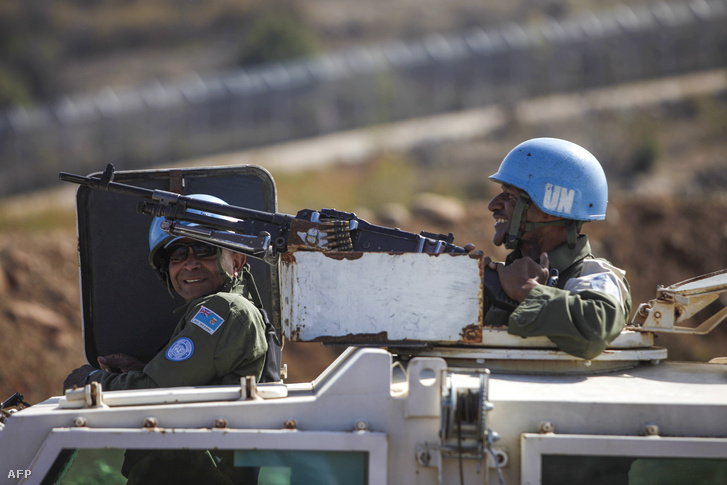 ENSZ békefenntartók a Golán-fennsíkon.