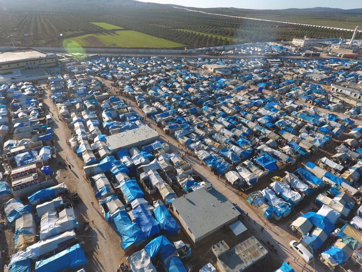 A Bab al-Salama menekülttábor a szíriai-török határon