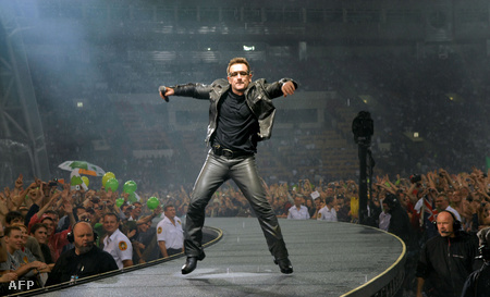 Bono a moszkvai koncerten