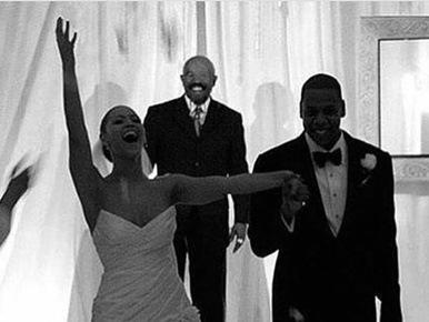 Különleges kép került elő Beyoncé és Jay-Z esküvőjéről