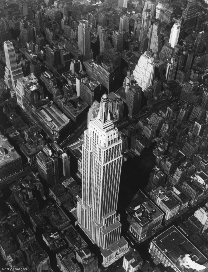 Az Empire State Building a levegőből