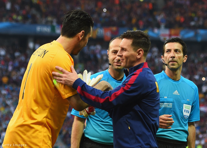 Buffon és Messi a 2015-ös BL-döntőn, a Barca 3-1-re nyert