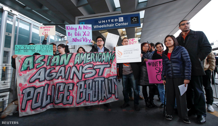 Tüntetés a chicagoi O'Hare reptéren