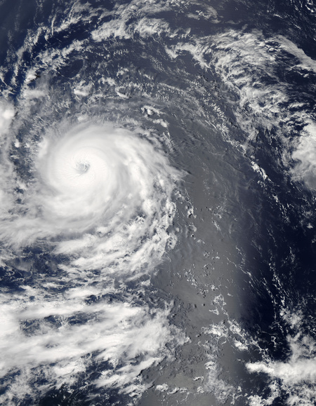 A NASA felvétele az Igor hurrikánról