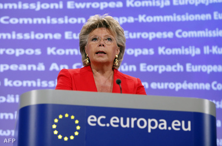 A botrányt kiváltó Viviane Reding, az Európai Bizottság igazságügyi biztosa