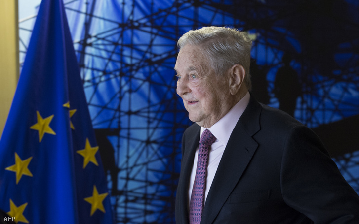 Soros György Brüsszelben, 2017. áprilisában