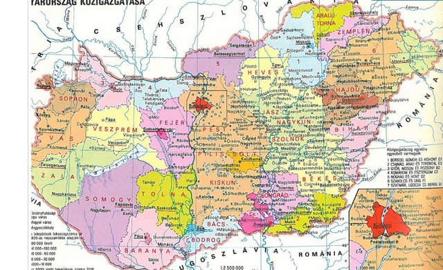 A magyar megyerendszer 1923 és 1938 között