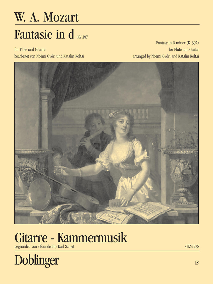 Mozart d-moll Fantáziája Győri Noémi és Koltai Katalin átiratában - a Doblinger kiadványa
