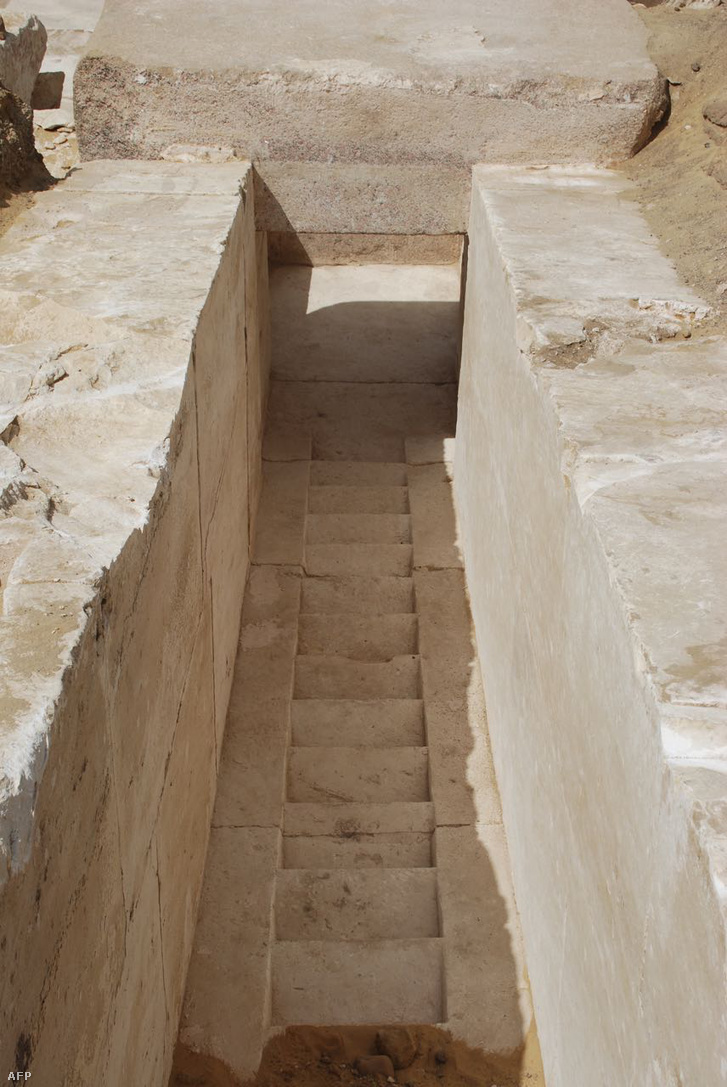 A nemrég felfedezett piramis egyik bejárata