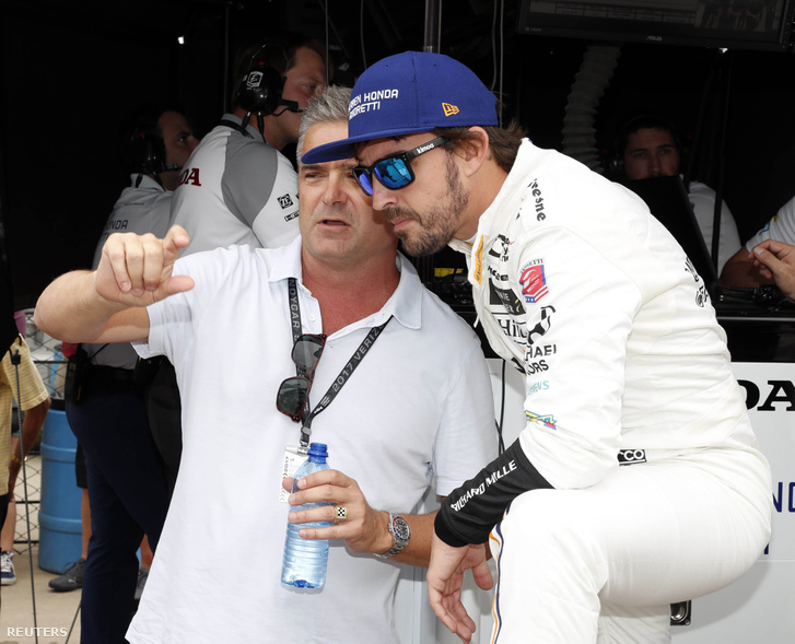 Alonso és indianapolisi mentora, a korábbi Indy 500-győztes, Gil de Ferran