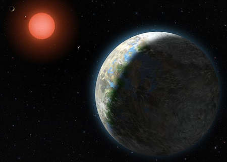 Fantáziarajz a Gliese 581g-ről